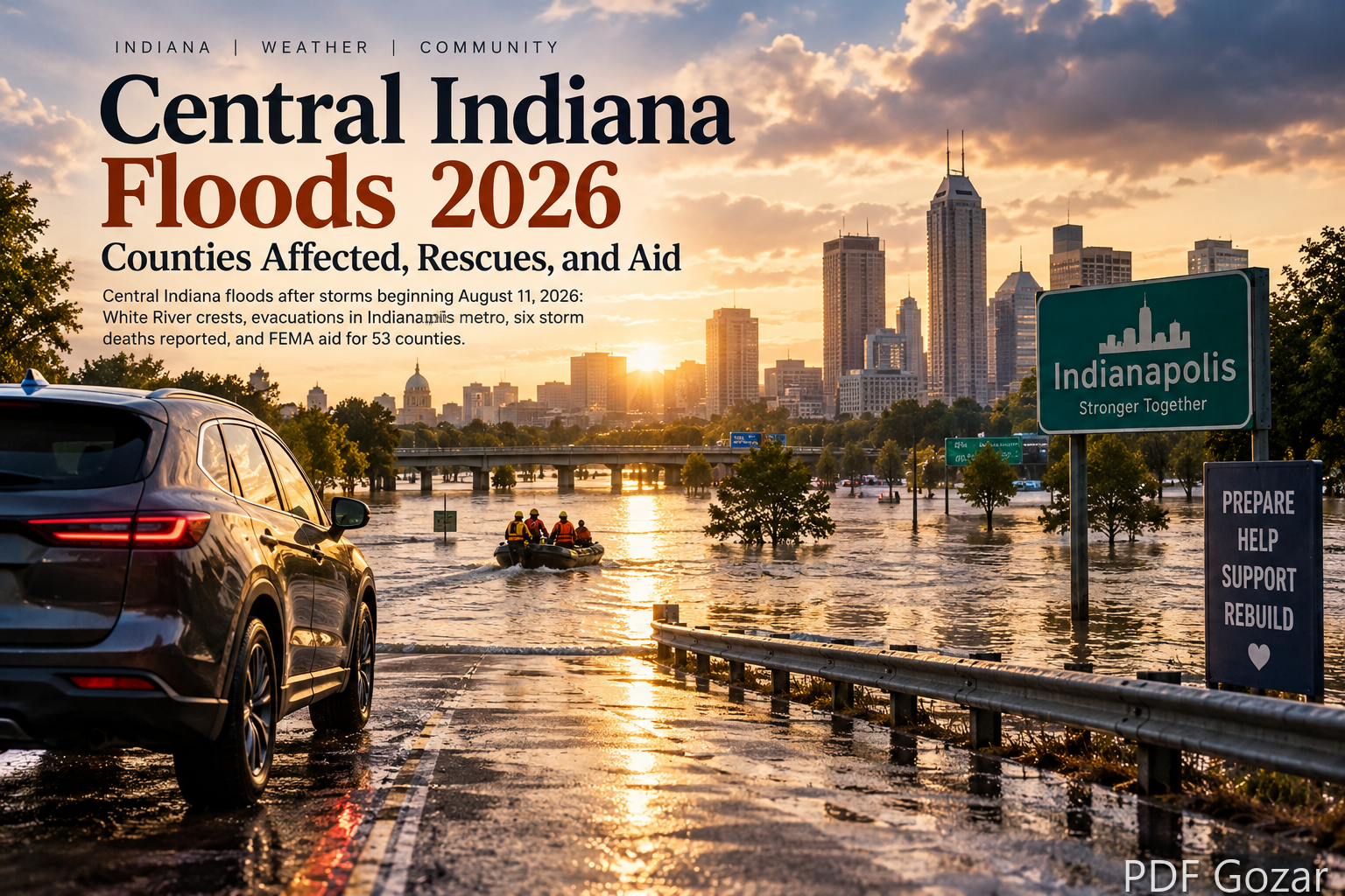 Central Indiana Floods 2026: Counties Affected, Rescues, and Aid