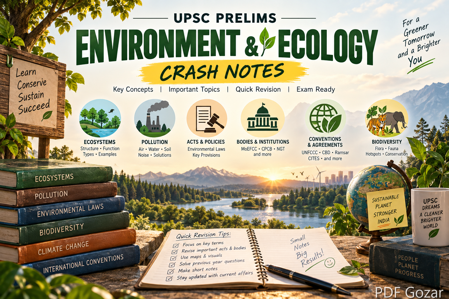 Environment & Ecology Crash Notes for UPSC Prelims