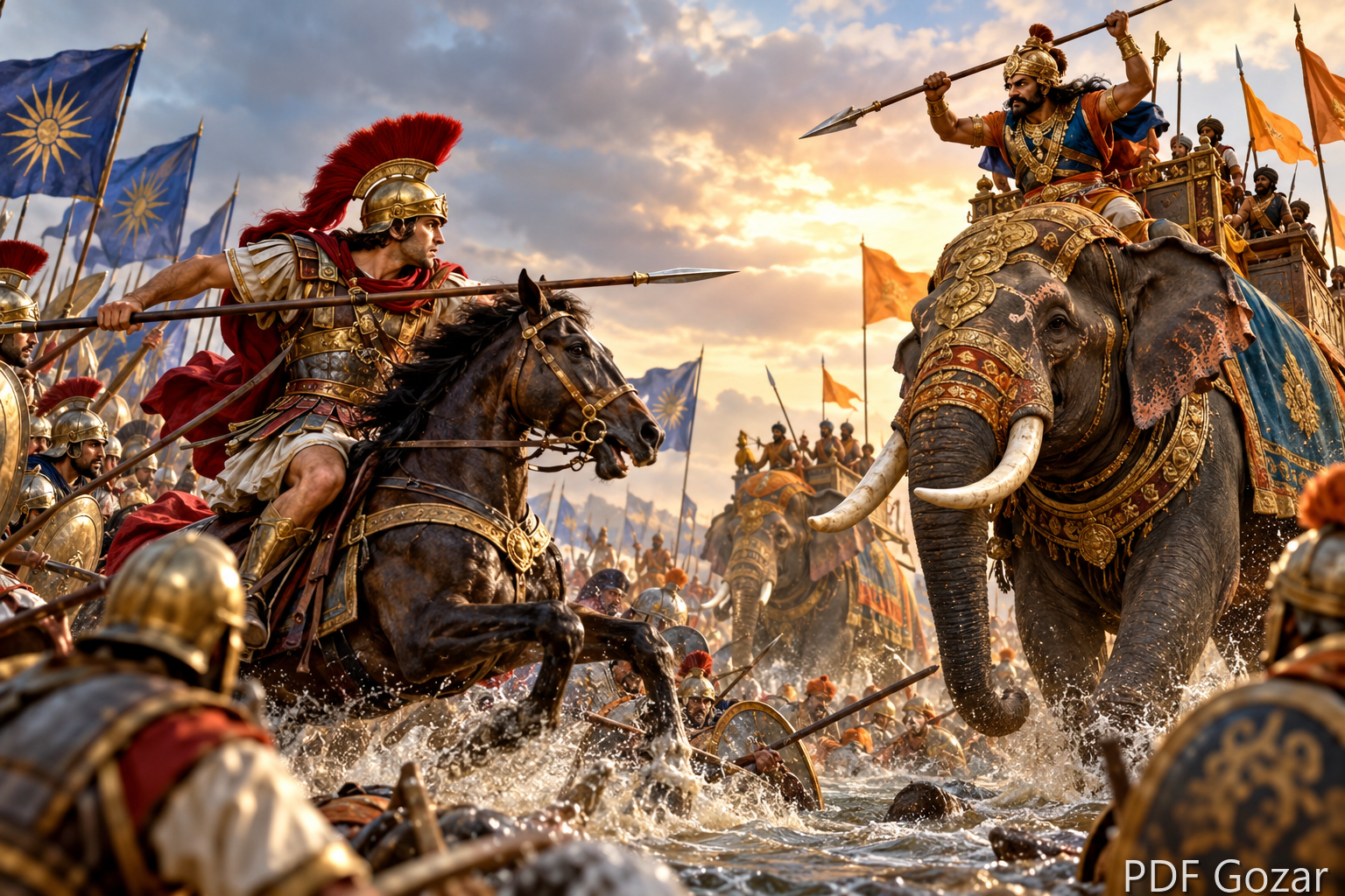 Epic Clash: Alexander vs. Porus at the Battle of Hydaspes