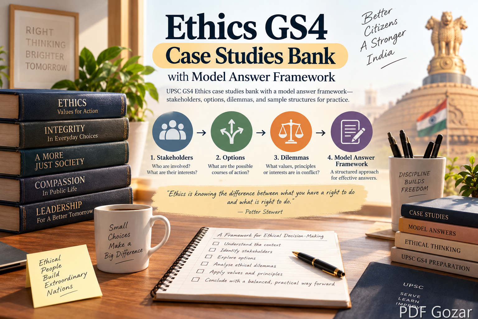 Ethics GS4 Case Studies Bank with Model Answer Framework