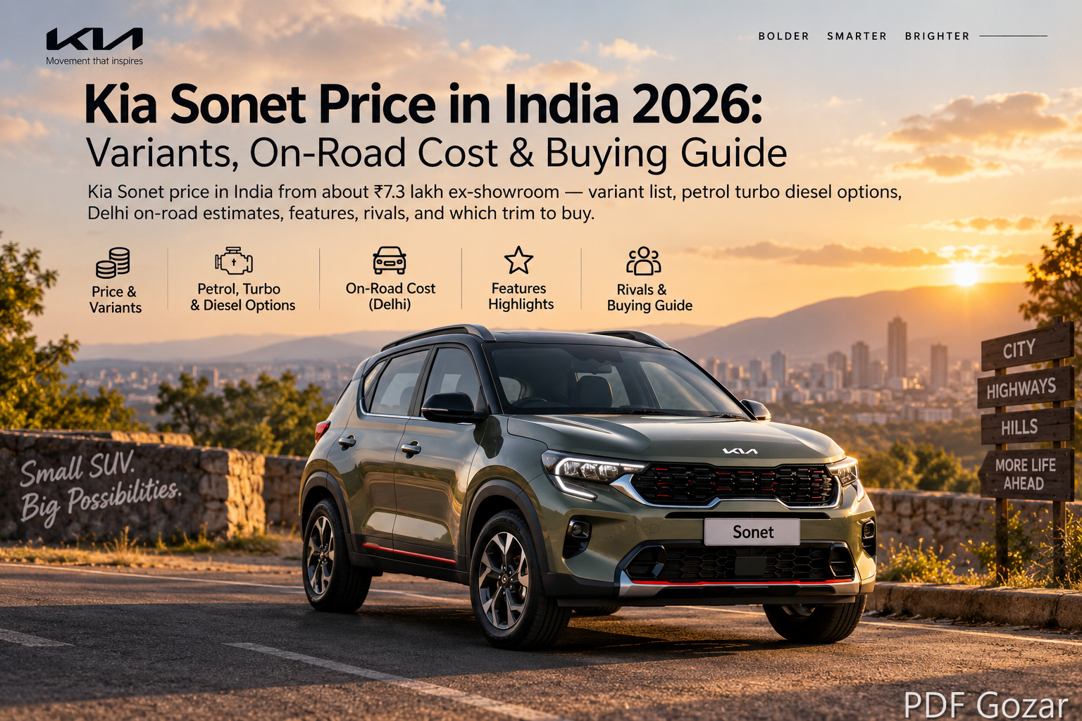 Kia Sonet Price in India 2026: Variants, On-Road Cost & Buying Guide