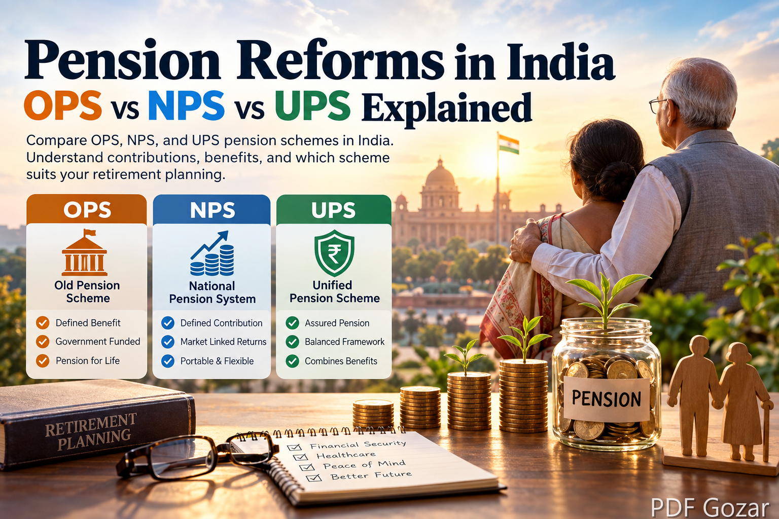 Pension Reforms in India: OPS vs NPS vs UPS Explained