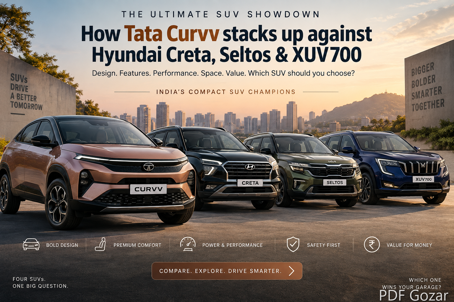 How Tata Curvv stacks up against Hyundai Creta, Seltos & XUV700
