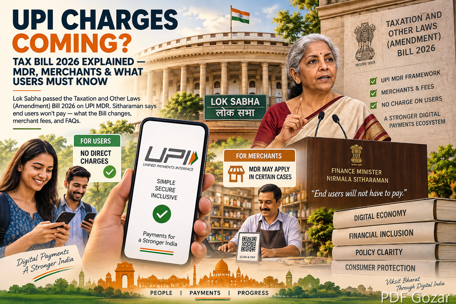UPI Charges Coming? Tax Bill 2026 Explained — MDR, Merchants & What Users Must Know