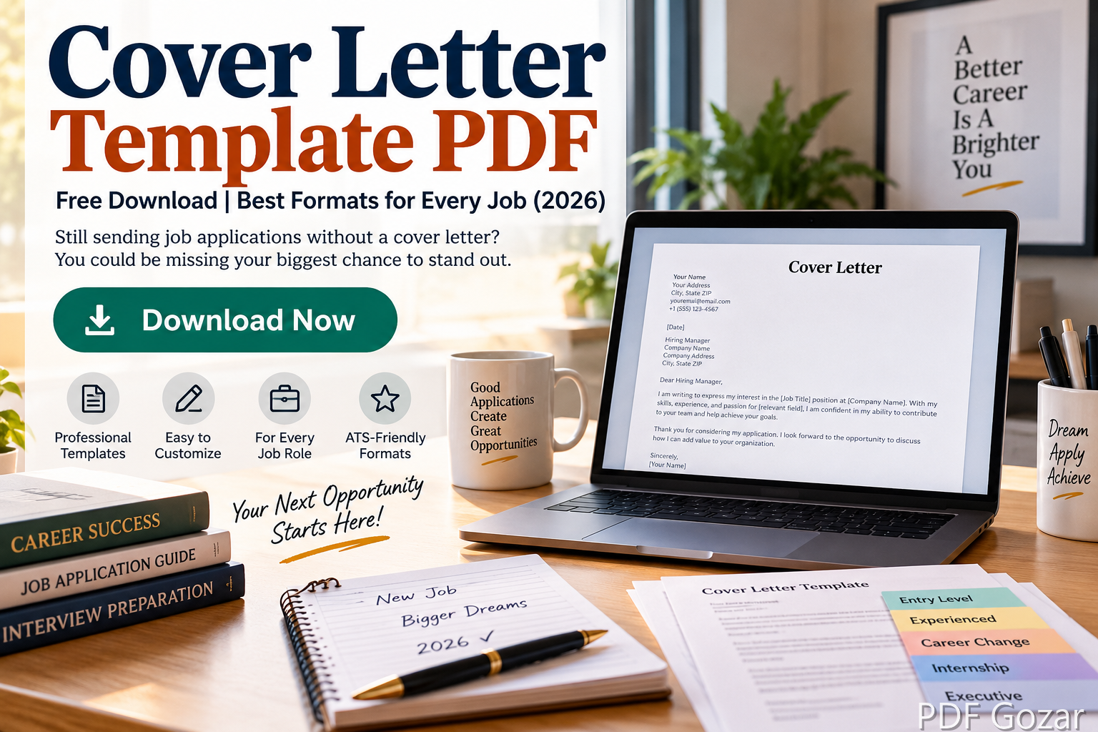 Cover Letter Template PDF – Free Download | Best Formats for Every Job (2026)
