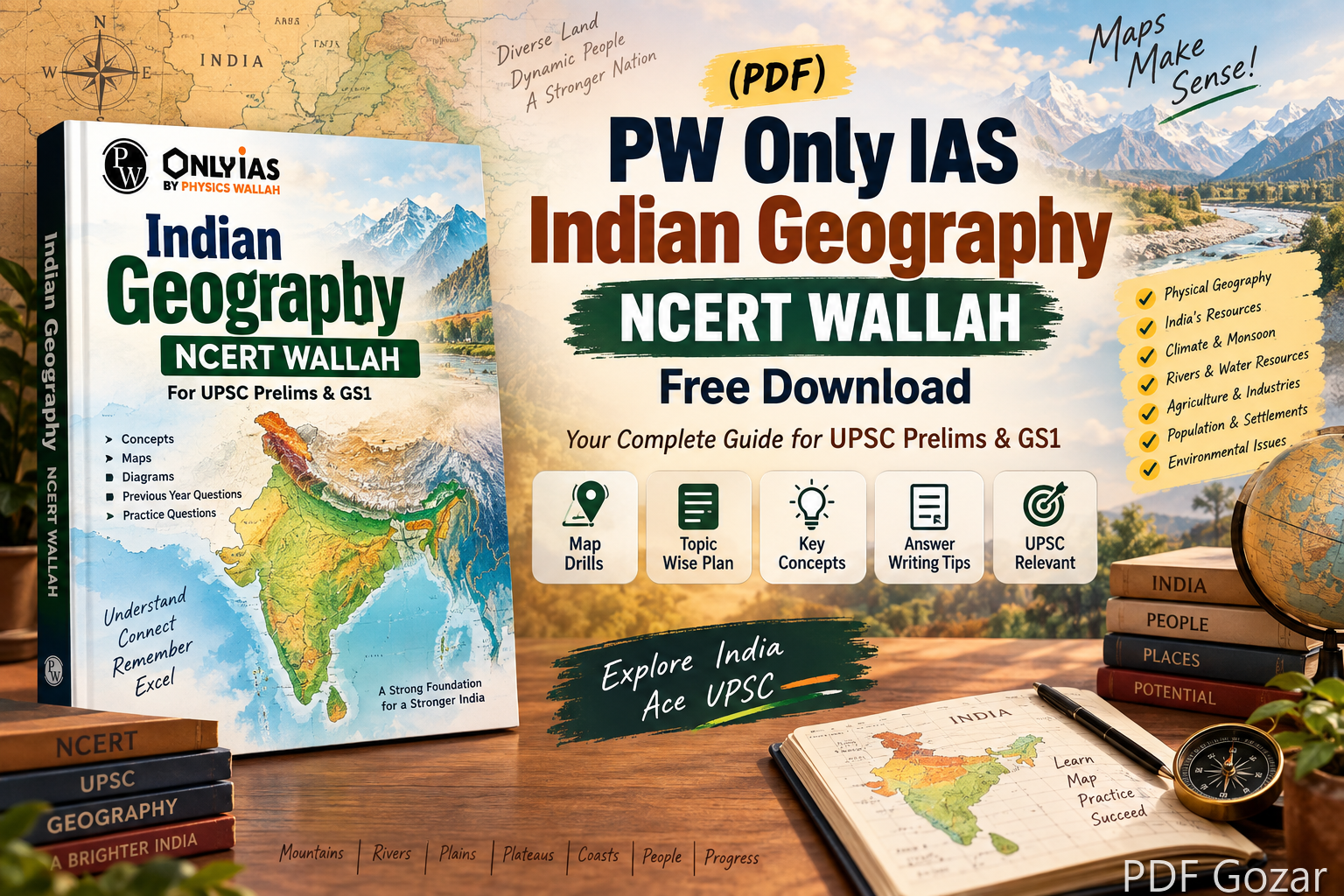 (PDF) PW Only IAS Indian Geography NCERT Wallah Free Download