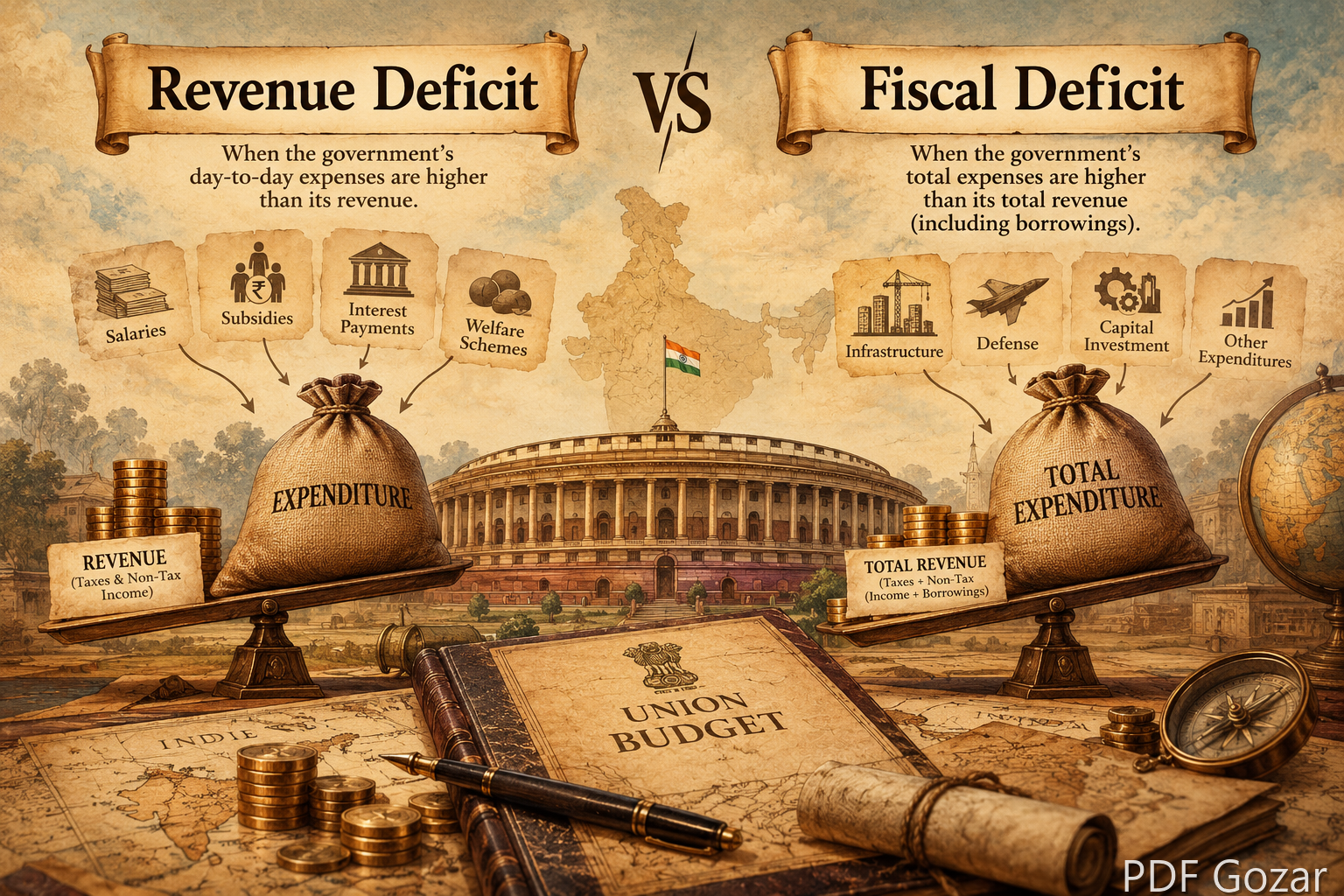 Revenue Deficit vs Fiscal Deficit