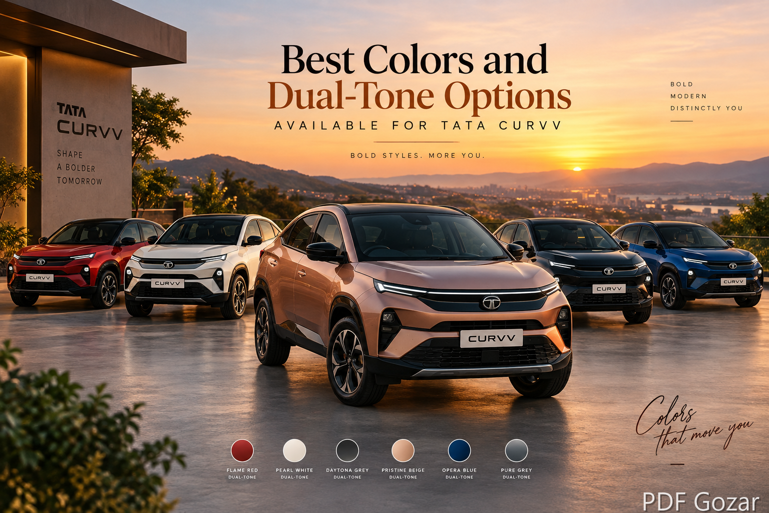 Best colors and dual‑tone options available for Tata Curvv