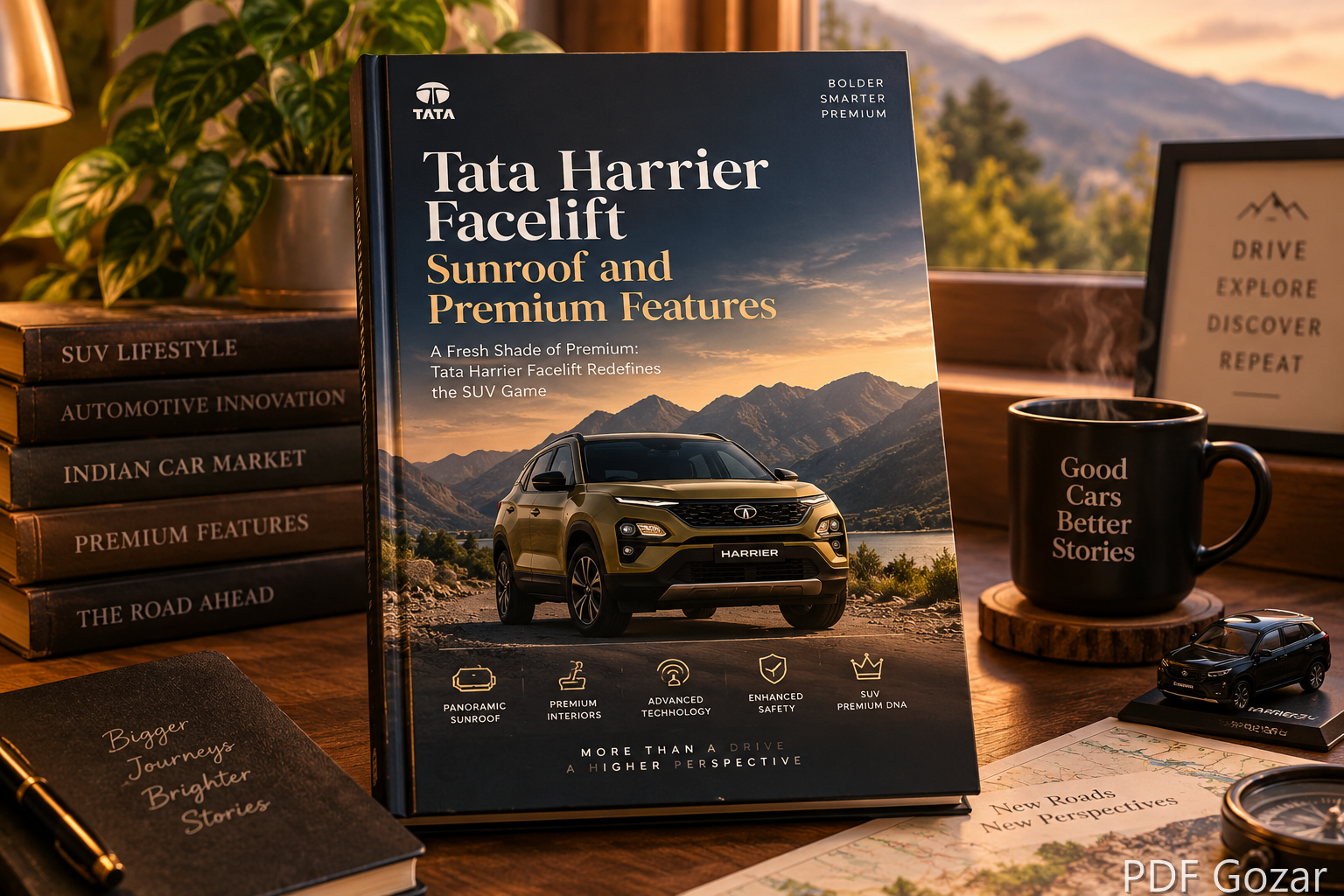 Tata Harrier Facelift Sunroof and Premium Features