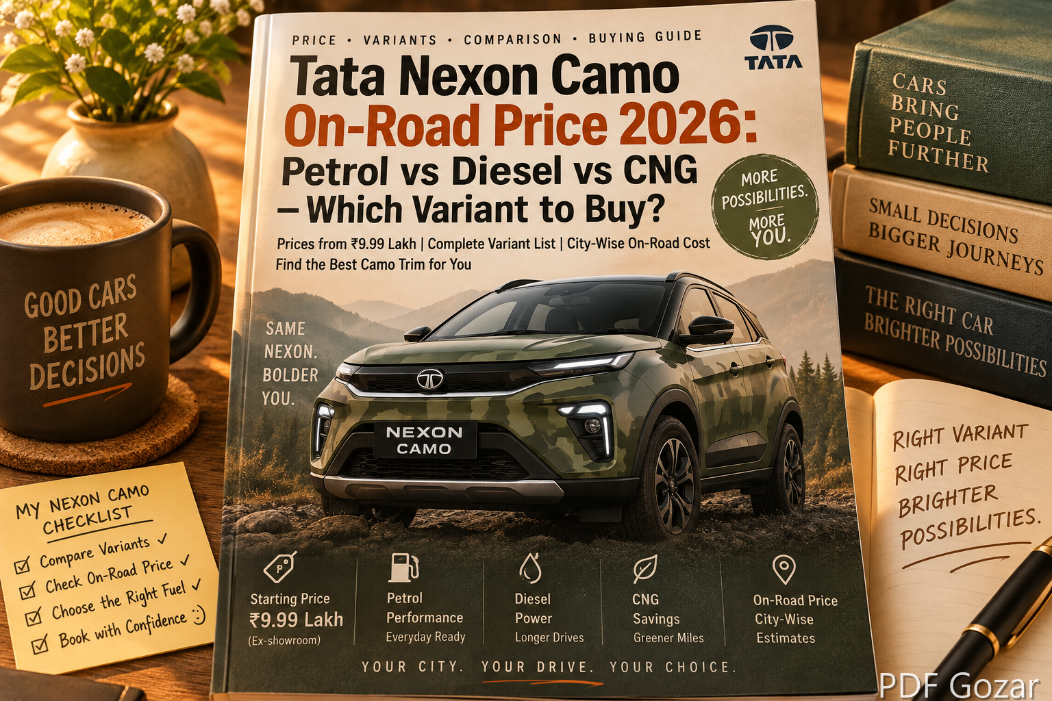 Tata Nexon Camo On-Road Price 2026: Petrol vs Diesel vs CNG — Which Variant to Buy?