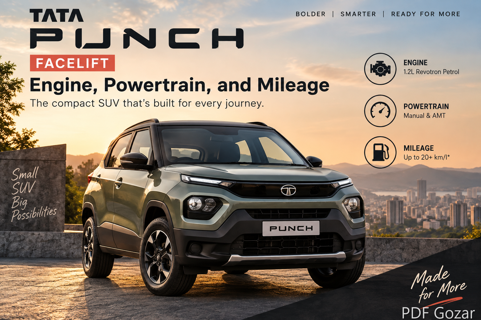 Tata Punch facelift specs: engine, powertrain, and mileage