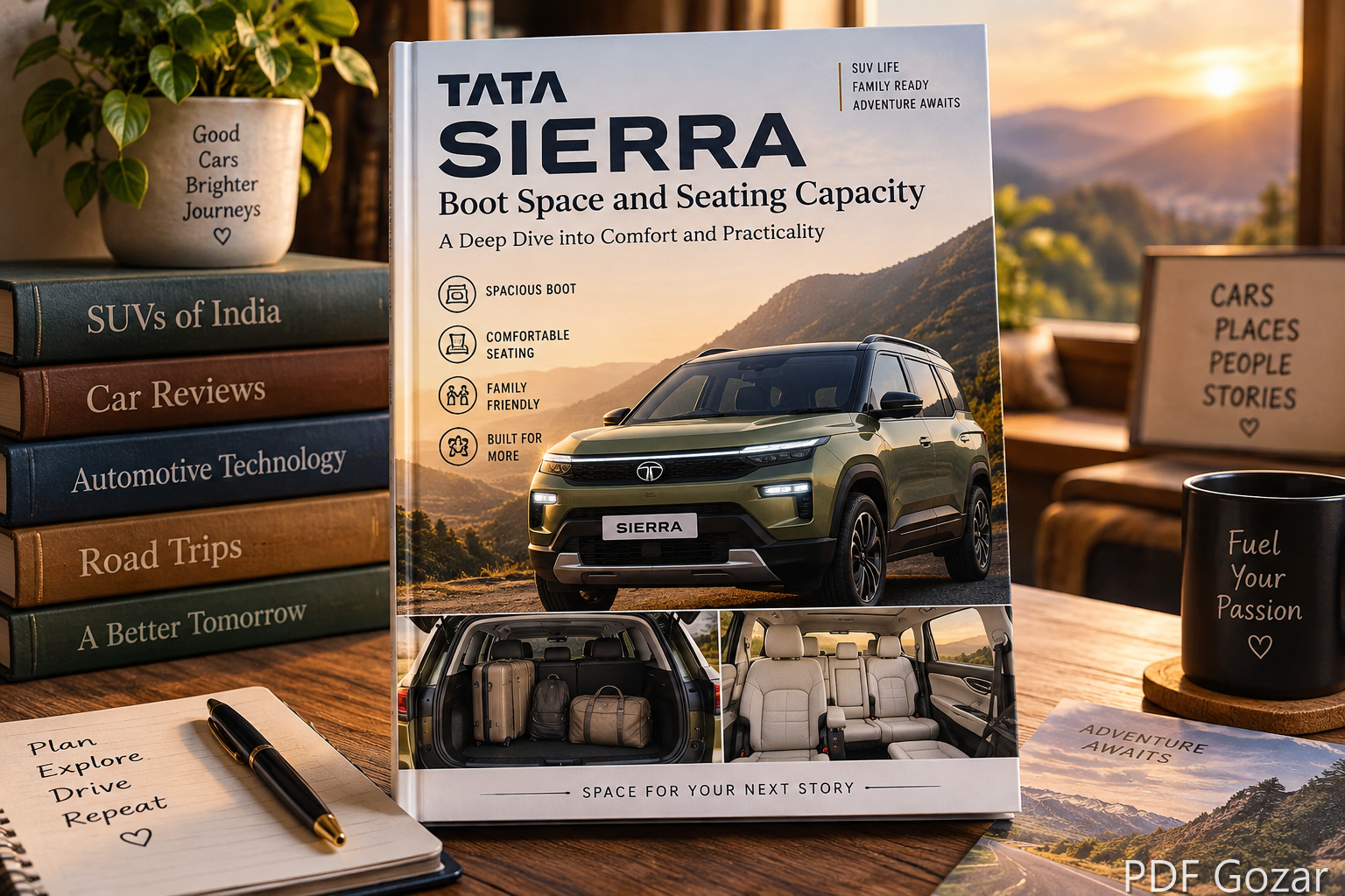 Tata Sierra Boot Space and Seating Capacity