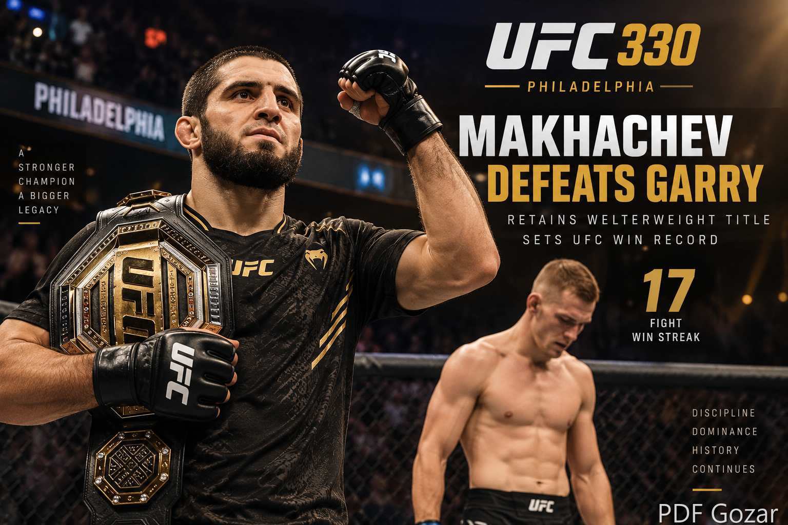 UFC 330 Results: Makhachev Defeats Garry, Sets UFC Win Record