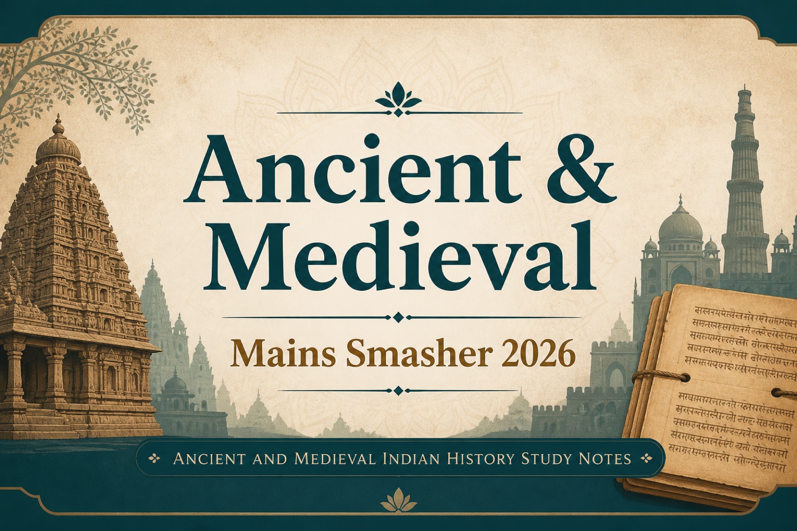 Vajiram & Ravi Ancient & Medieval History Mains Smasher 2026 PDF