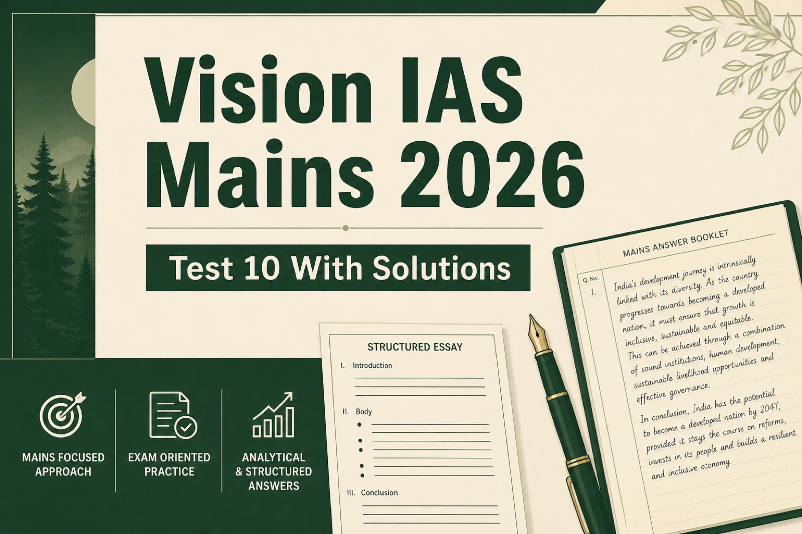 Vision IAS Mains 2026 Test 10 With Solutions PDF