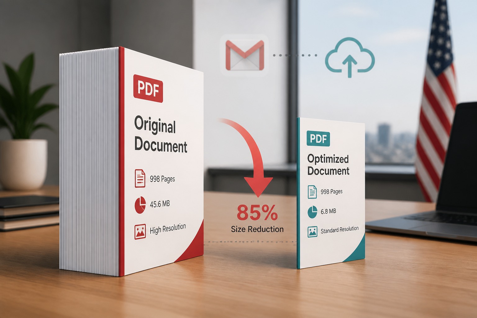 How to make a PDF smaller for email