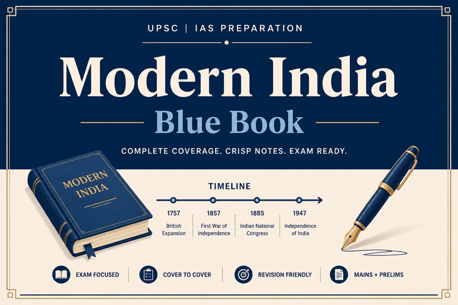 Modern India Blue Book English PDF