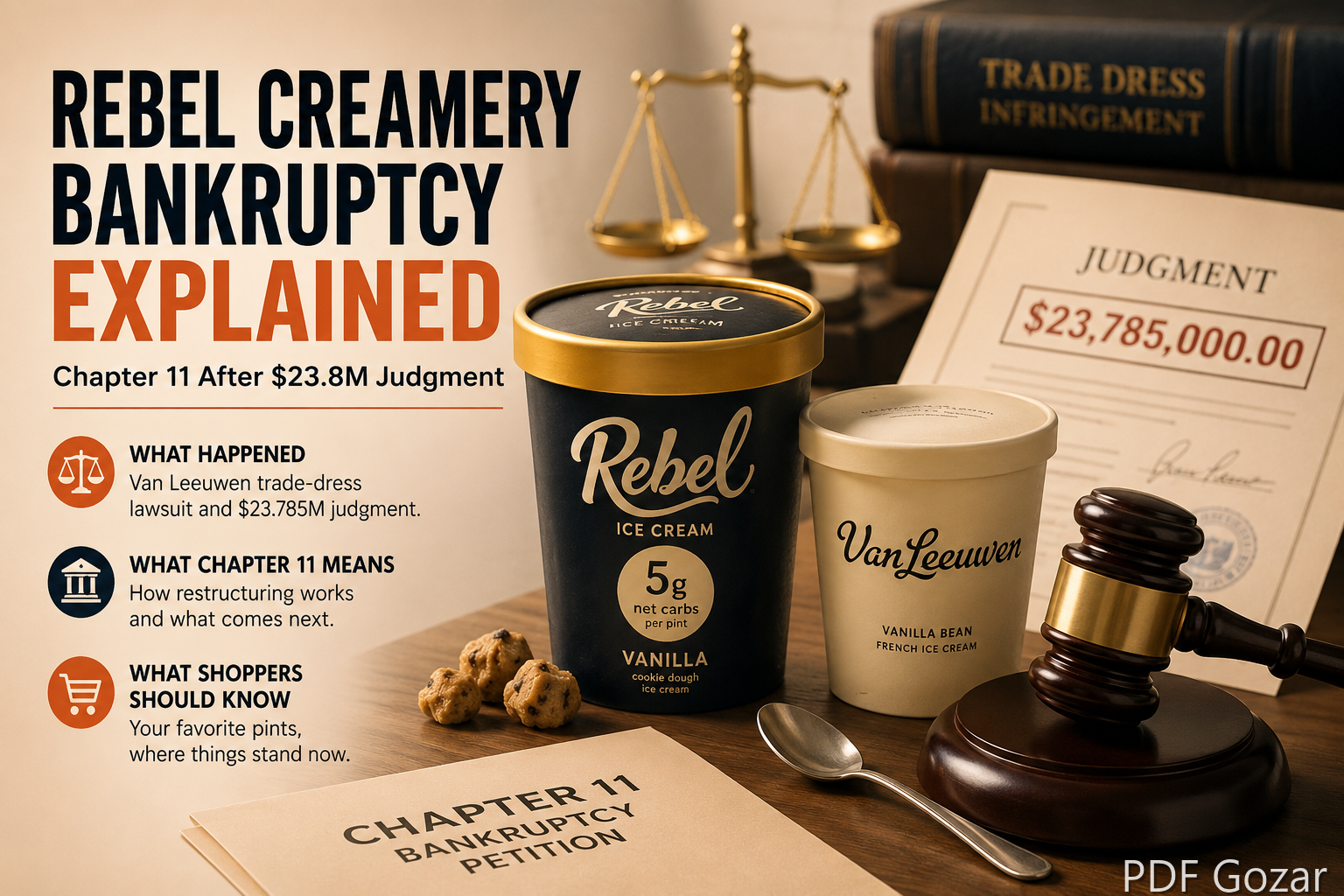 Rebel Creamery Bankruptcy Explained: Chapter 11 After $23.8M Judgment