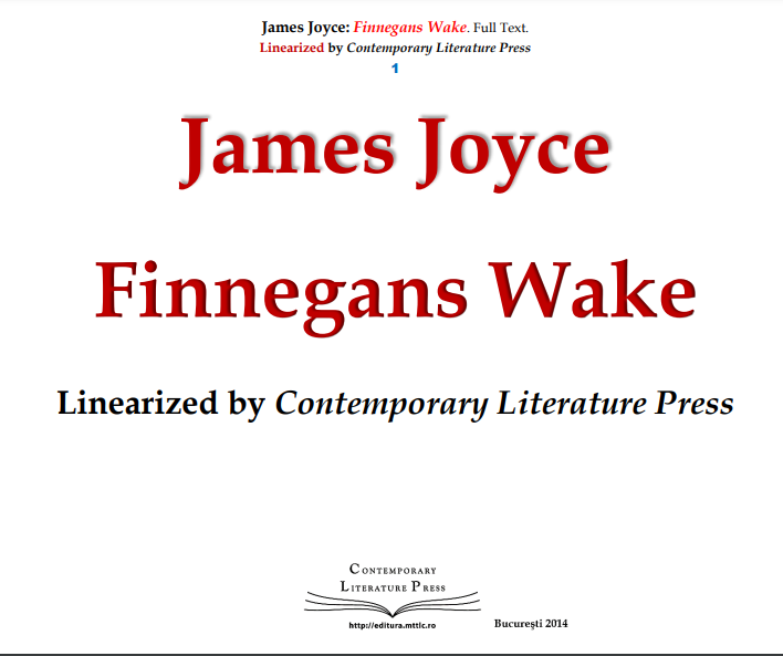 (PDF) Finnegans Wake PDF Free by James Joyce PDF Gozar
